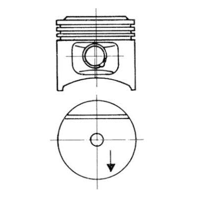 KOLBENSCHMIDT 93677610 Piston