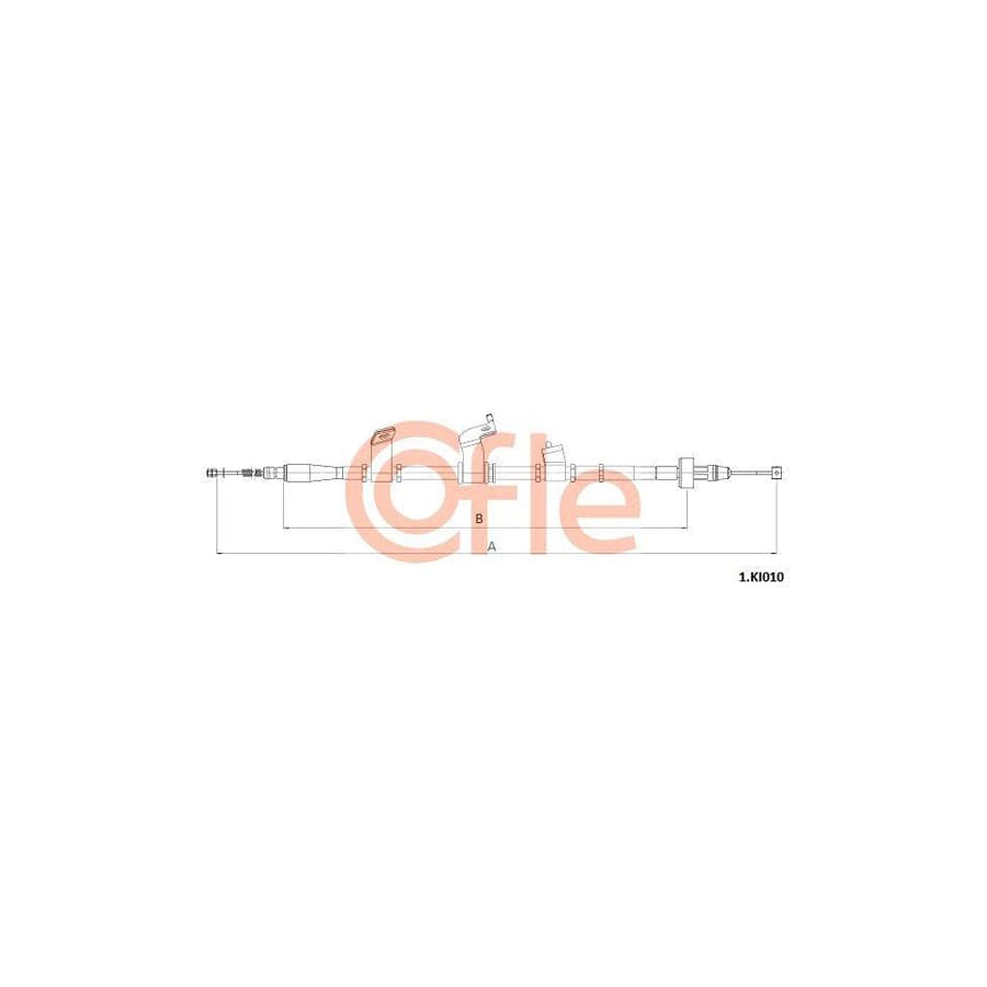 Cofle 1.Ki010 Hand Brake Cable for KIA Picanto II (Ta)
