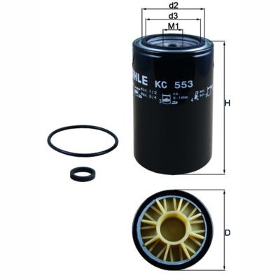 MAHLE KC553D Fuel Filter
