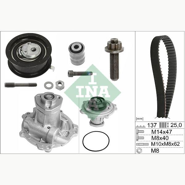 INA 530037731 Water Pump & Timing Belt Kit