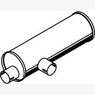 DINEX DIN44383 Centre/Rear Muffler