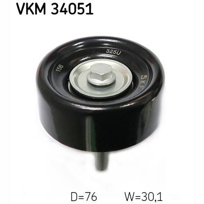 SKF VKM34051 V-Ribbed Belt Deflection/Guide Pulley