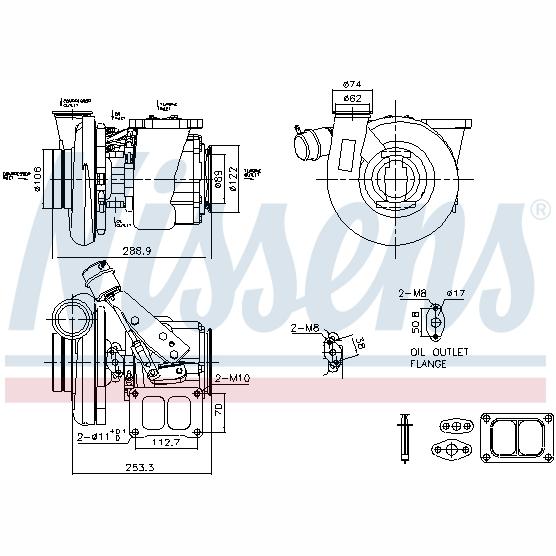 NISSENS NIS93769 Turbocharger