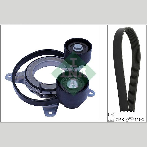 INA 529054710 V-Ribbed Belt Set