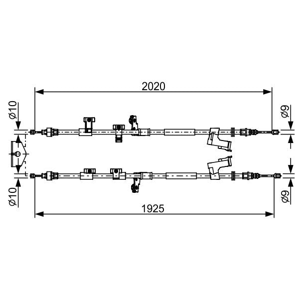 FEBI BILSTEIN FE22319 Parking Brake Cable Pull