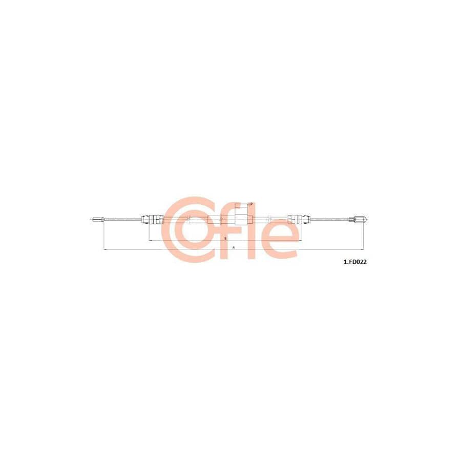 Cofle 92.1.Fd022 Hand Brake Cable