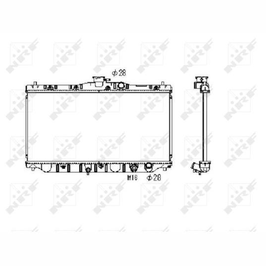 NRF NRF536711 Engine Radiator