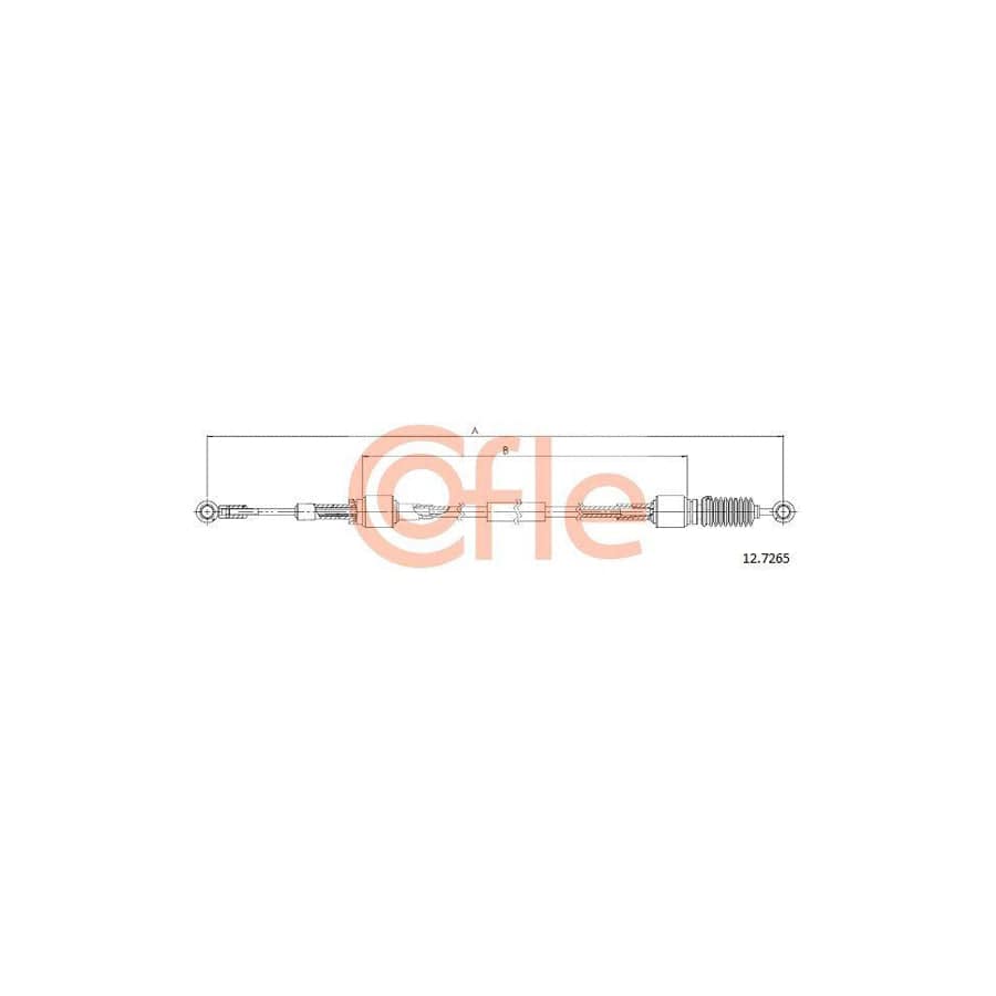 Cofle 12.7265 Cable, Manual Transmission for Fiat Seicento / 600 Hatchback (187)