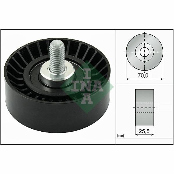 INA 532054510 V-Ribbed Belt Deflection/Guide Pulley