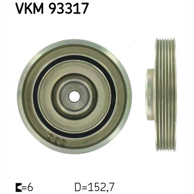 SKF VKM93317 Crankshaft Belt Pulley