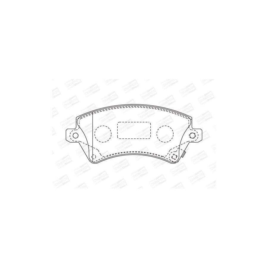 Champion 572491Ch Brake Pad Set for Toyota Corolla