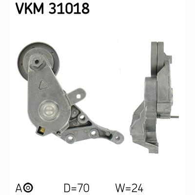 SKF VKM31018 V-Ribbed Belt Tensioner Pulley