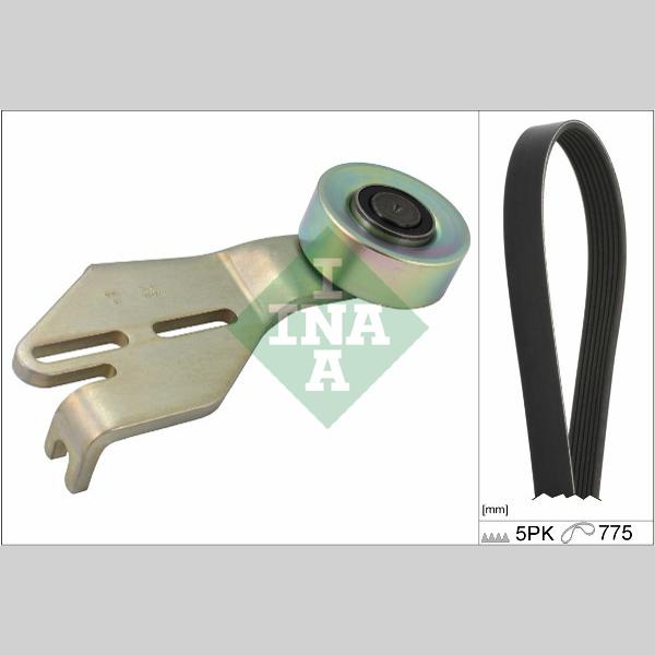 INA 529025810 V-Ribbed Belt Set