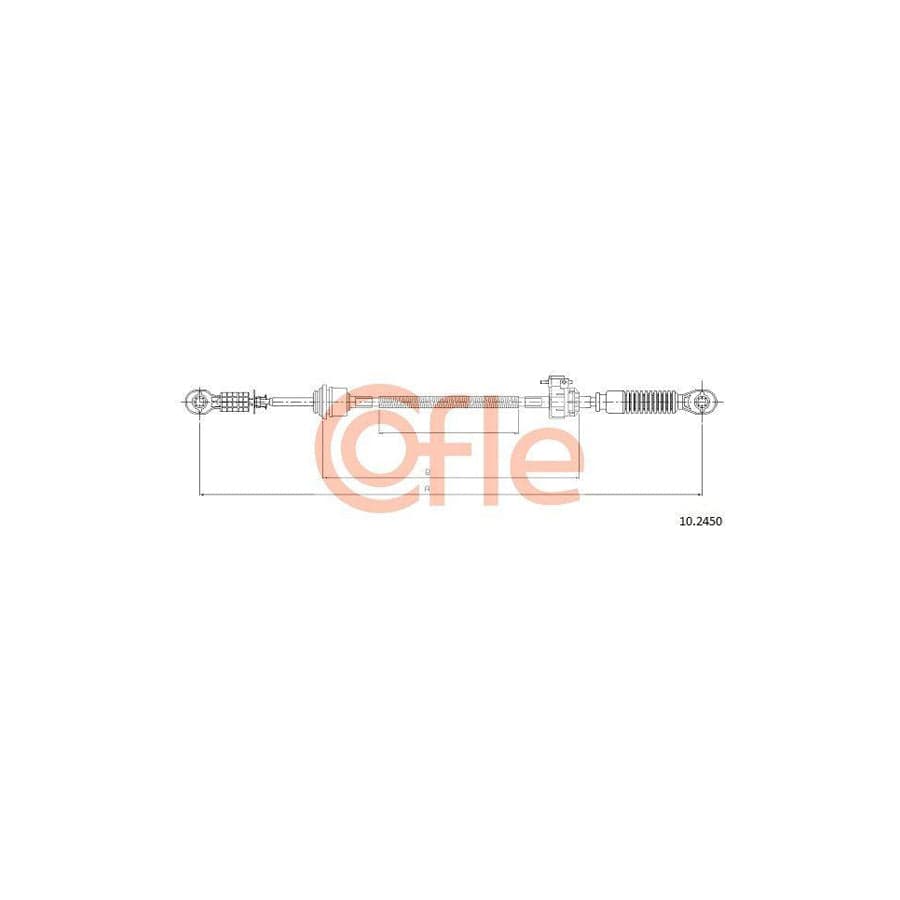 Cofle Bh.Ty026 Brake Hose for Toyota Hilux