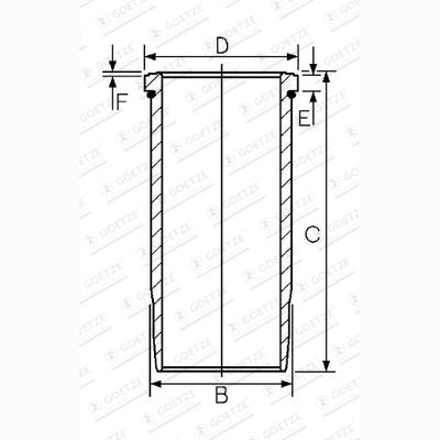 GOETZE 15-610060-00 Cylinder Liner