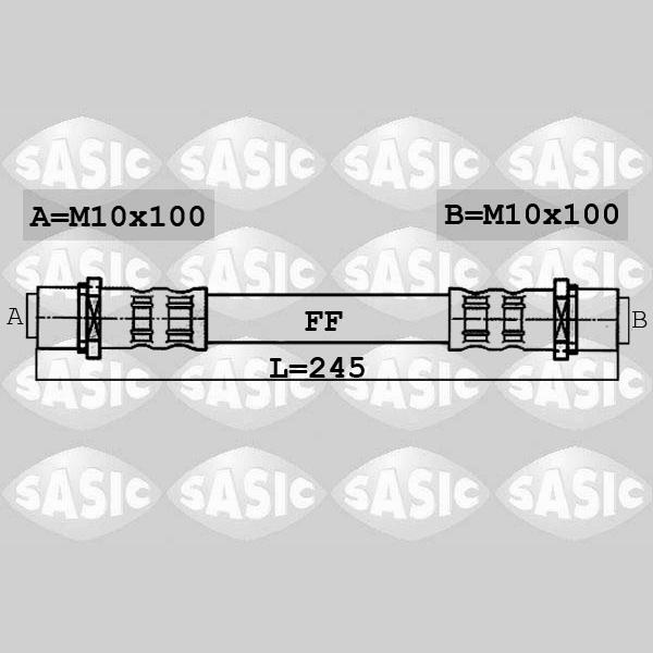 SASIC SAS6606045 Brake Hose