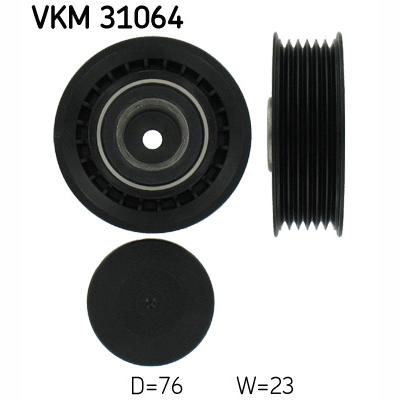 SKF VKM31064 V-Ribbed Belt Tensioner Pulley