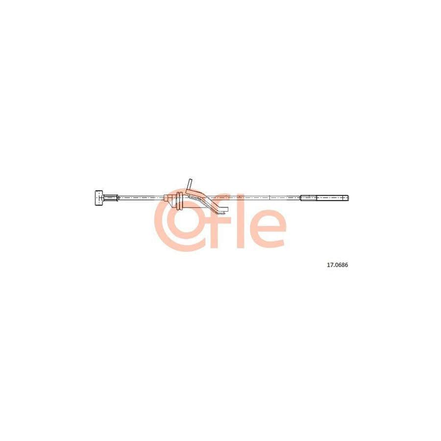 Cofle 17.0686 Hand Brake Cable for Mazda 3