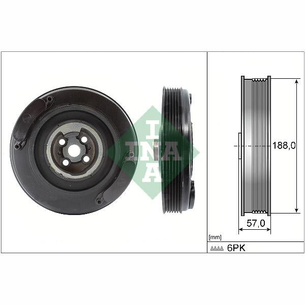 INA 544000210 Crankshaft Belt Pulley