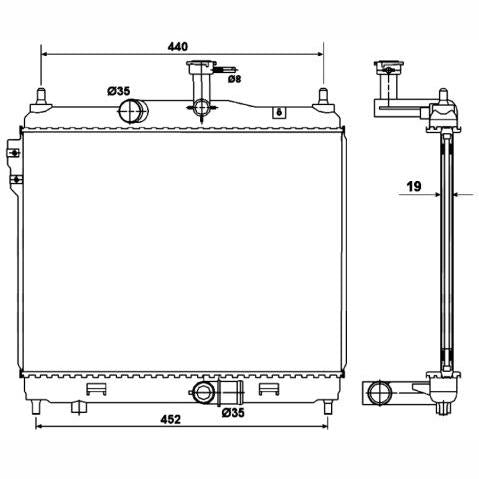 NRF NRF53169 Engine Radiator