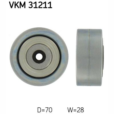 SKF VKM31211 V-Ribbed Belt Deflection/Guide Pulley