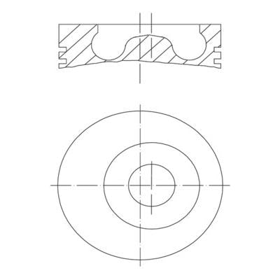 MAHLE 1019700 Piston