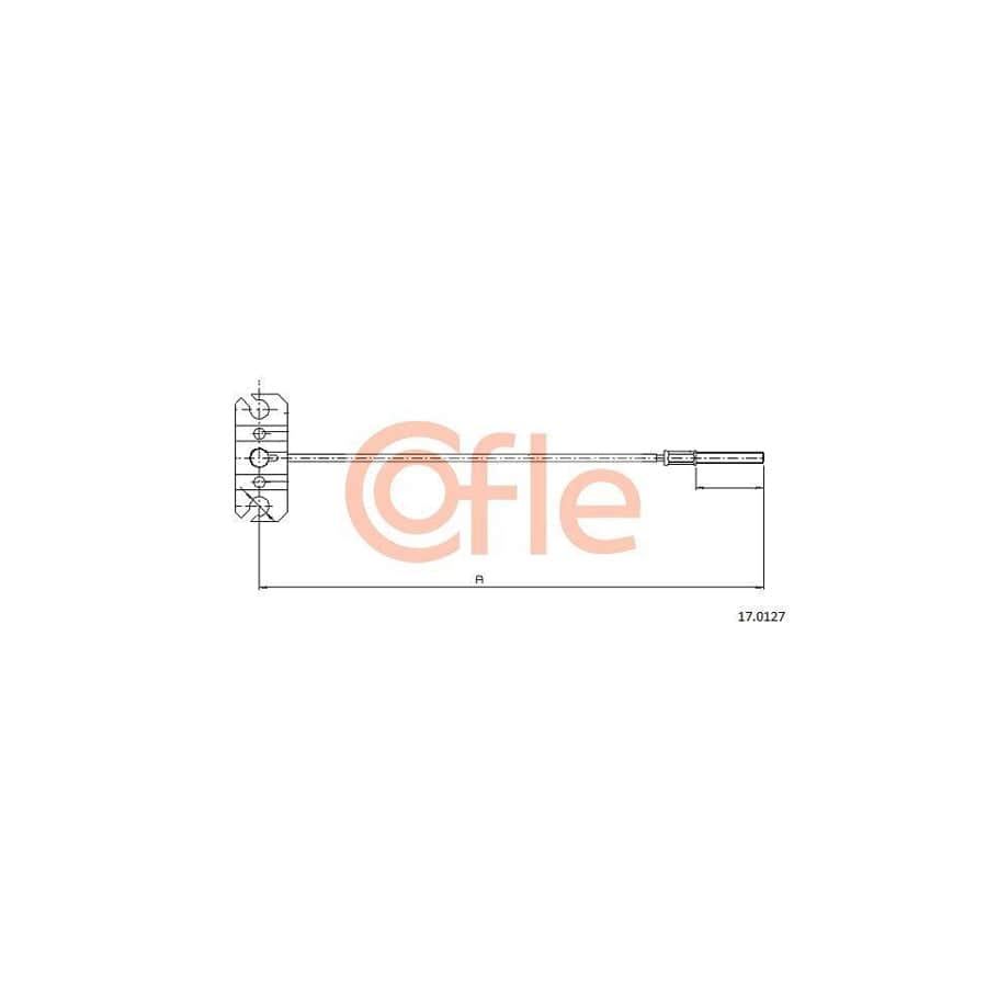 Cofle 92.17.0127 Hand Brake Cable