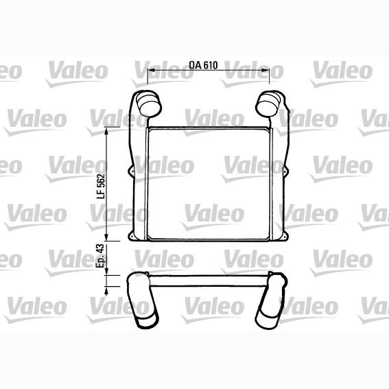 VALEO VAL816784 Charge Air Cooler
