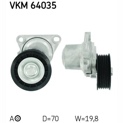 SKF VKM64035 V-Ribbed Belt Tensioner Pulley