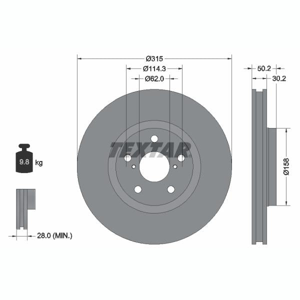 BLIC 6508-03-8118378K Brake Disc Splash Guard