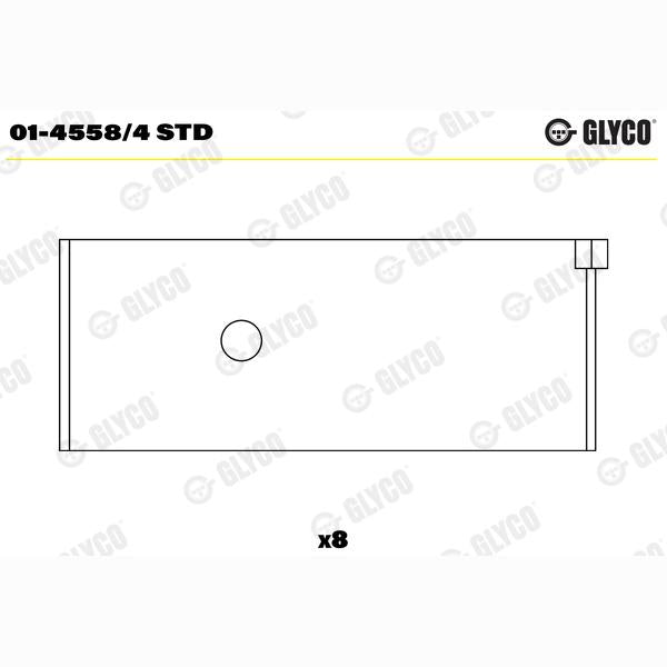 GLYCO 01-4558/4STD Connecting Rod Bearing
