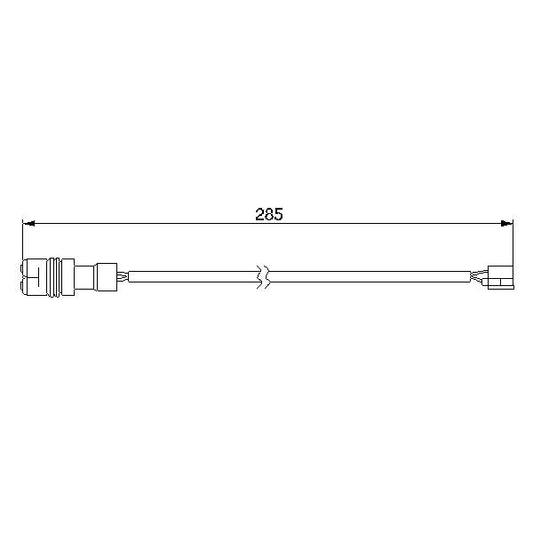 BOSCH 1987474990 Brake Pad Wear Warning Contact