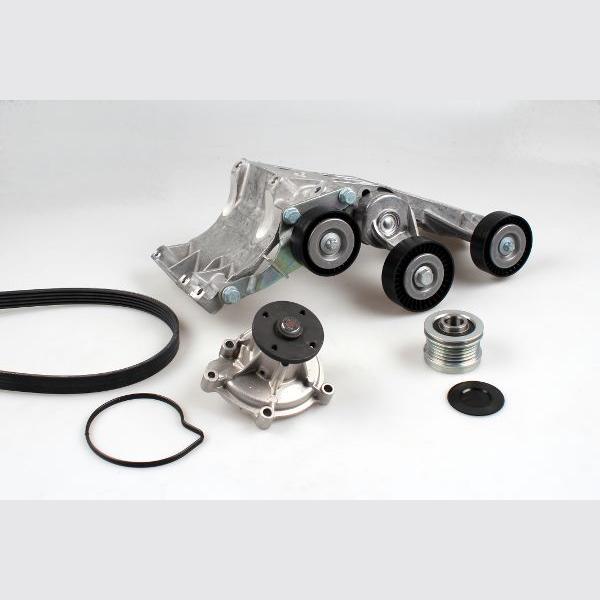 HEPU PK15390 Water Pump + V-Ribbed Belt Kit