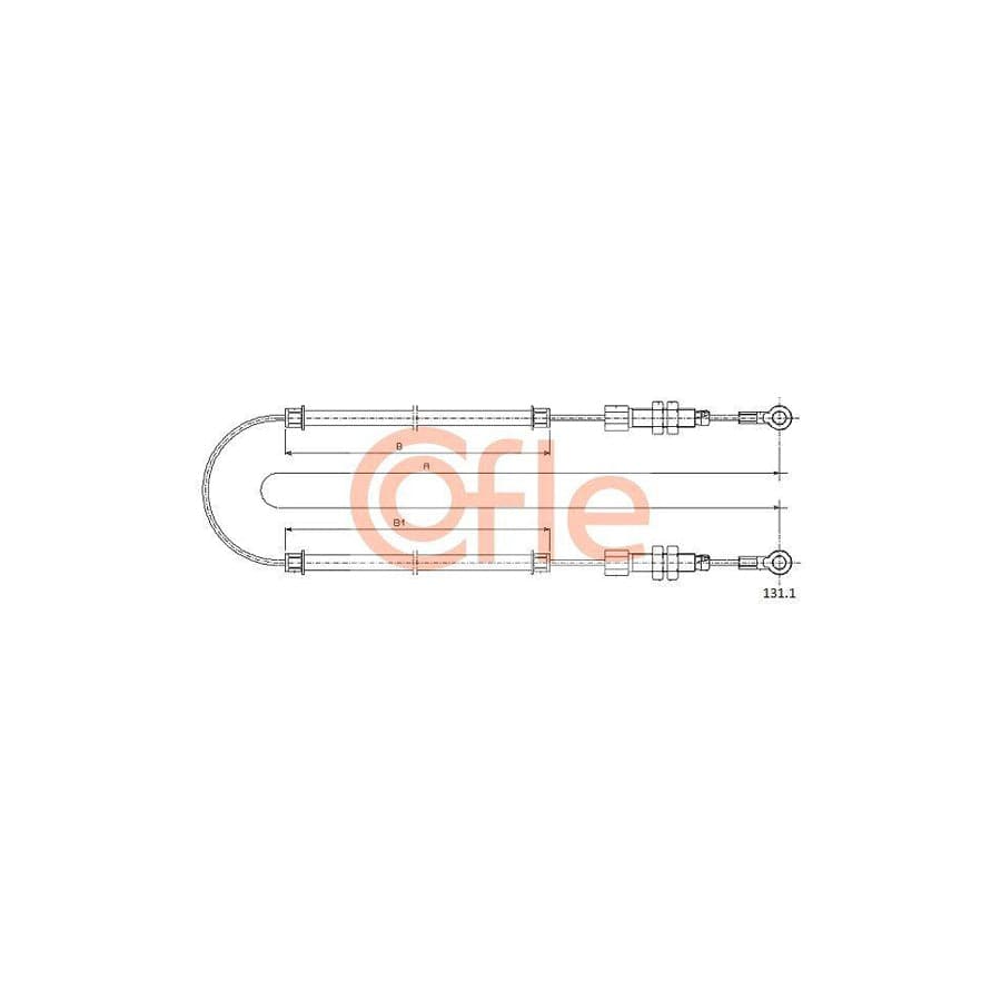 Cofle 131.1 Hand Brake Cable