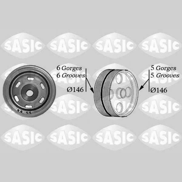 SASIC SAS2150017 Crankshaft Belt Pulley