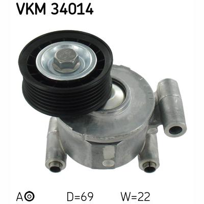 SKF VKM34014 V-Ribbed Belt Tensioner Pulley