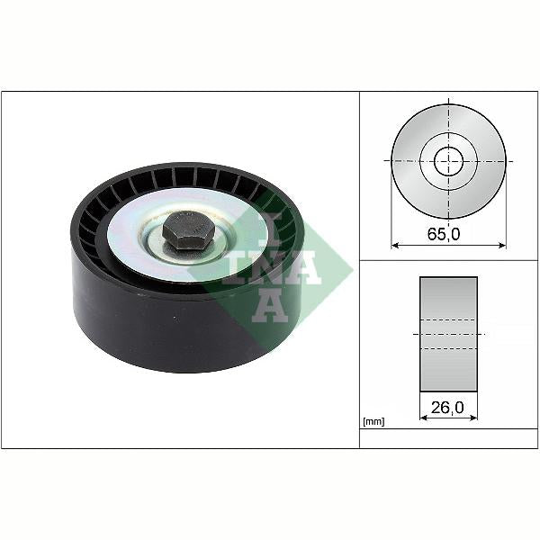 INA 532091610 V-Ribbed Belt Deflection/Guide Pulley