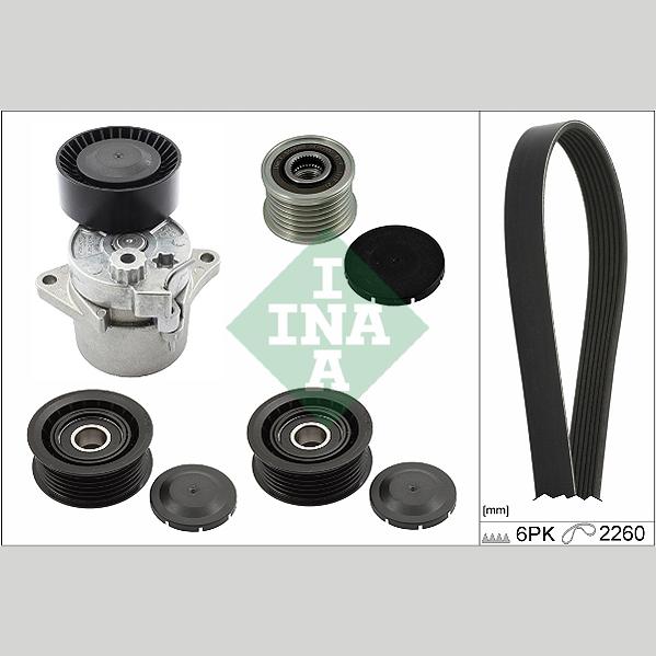 INA 529011523 V-Ribbed Belt Set