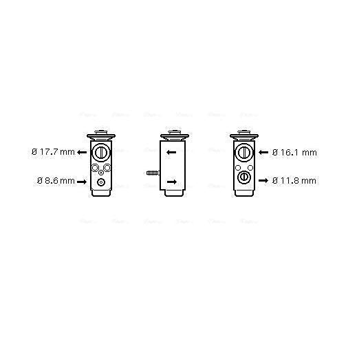 AVA COOLING OL1352AVA Air Conditioning Expansion Valve