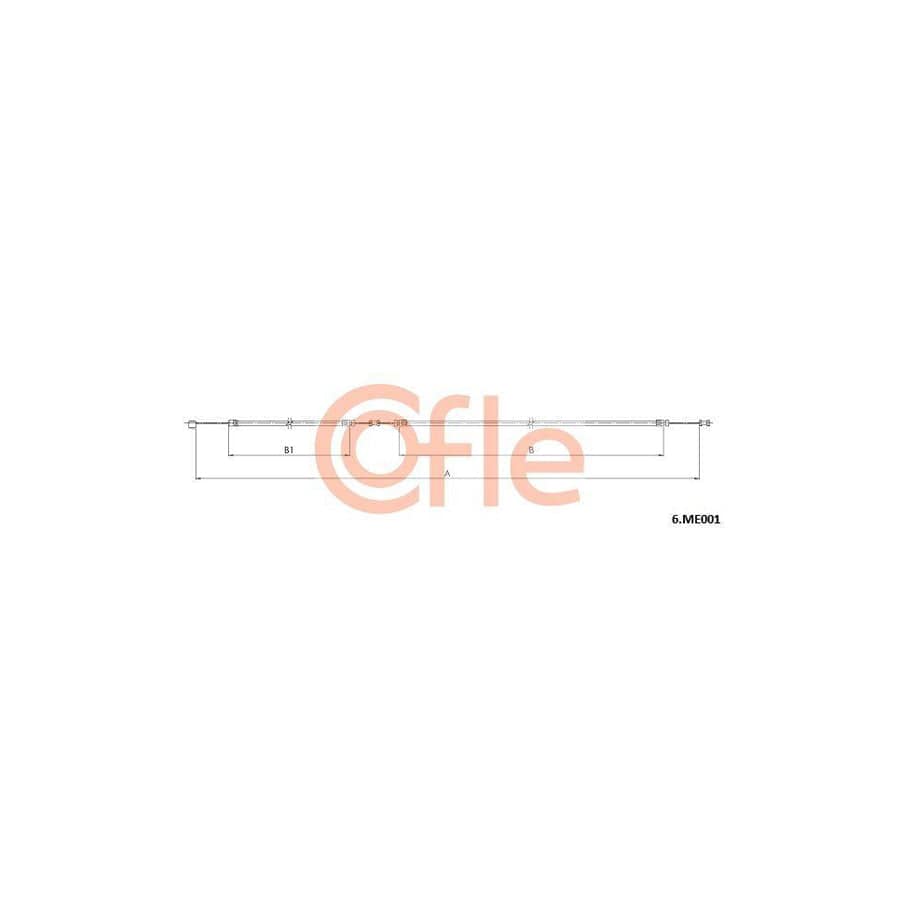 Cofle 6.Vw001 Bonnet Cable