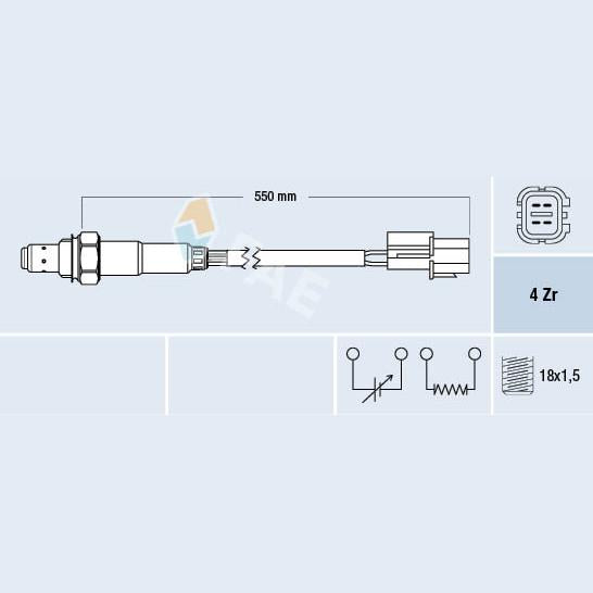 FAE AE77475 Lambda Sensor