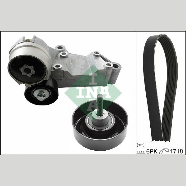 INA 529046310 V-Ribbed Belt Set