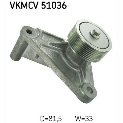SKF VKMCV51036 V-Ribbed Belt Deflection/Guide Pulley