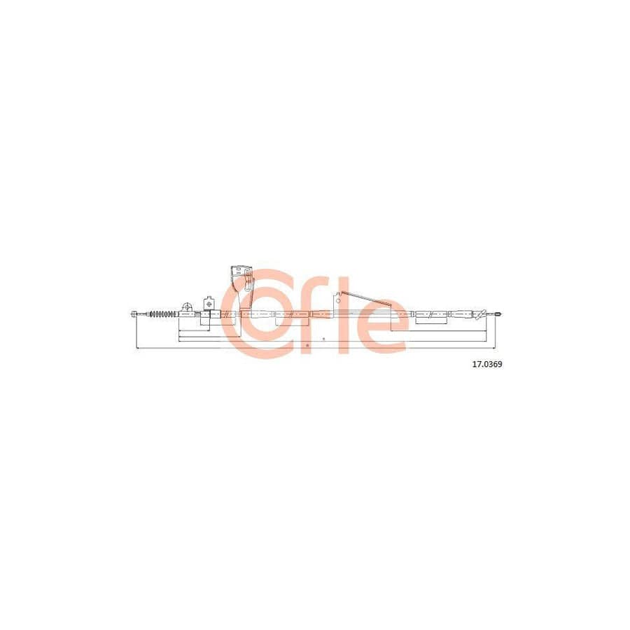 Cofle 1602.3 Clutch Cable for Fiat Strada I Hatchback (138A)