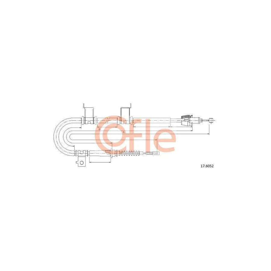 Cofle 17.6052 Hand Brake Cable