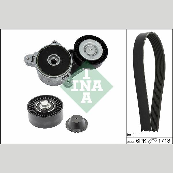 INA 529051510 V-Ribbed Belt Set