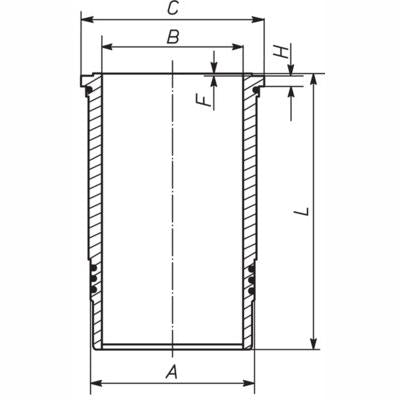 MAHLE 007WN7400 Cylinder Liner