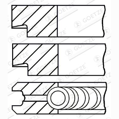 GOETZE 08-145206-00 Piston Ring Kit