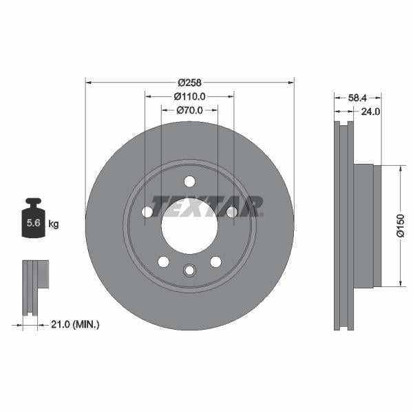 HANS PRIES HP110679 Disc Brake Caliper Repair Kit