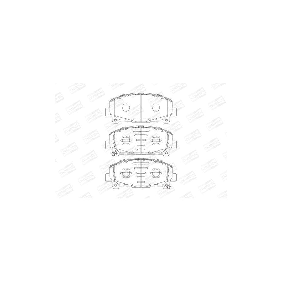 Champion 572635Ch Brake Pad Set for Honda Accord